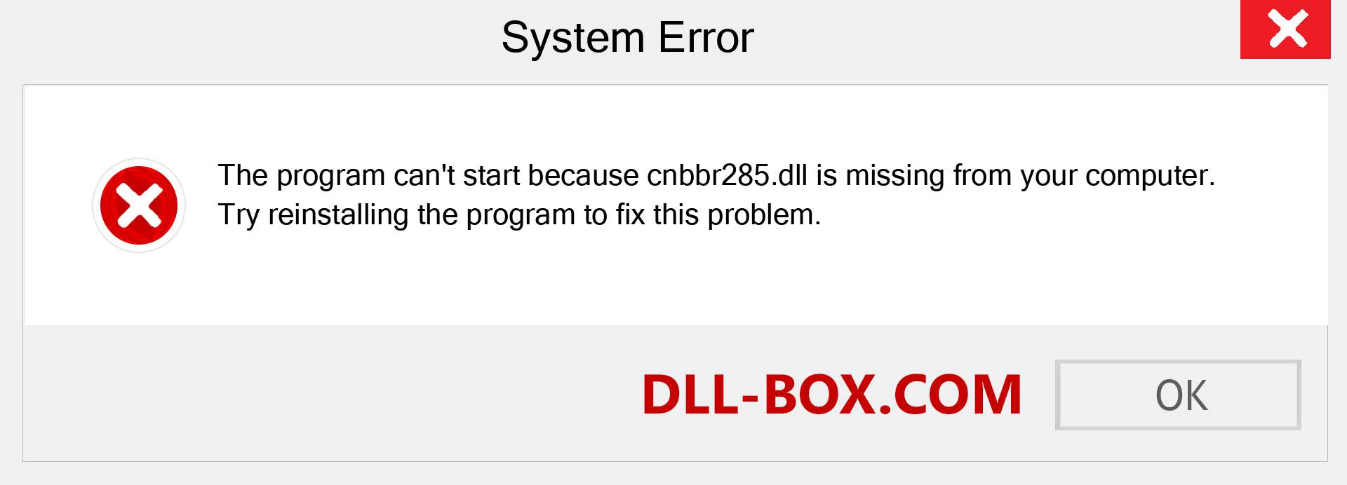  cnbbr285.dll file is missing?. Download for Windows 7, 8, 10 - Fix  cnbbr285 dll Missing Error on Windows, photos, images